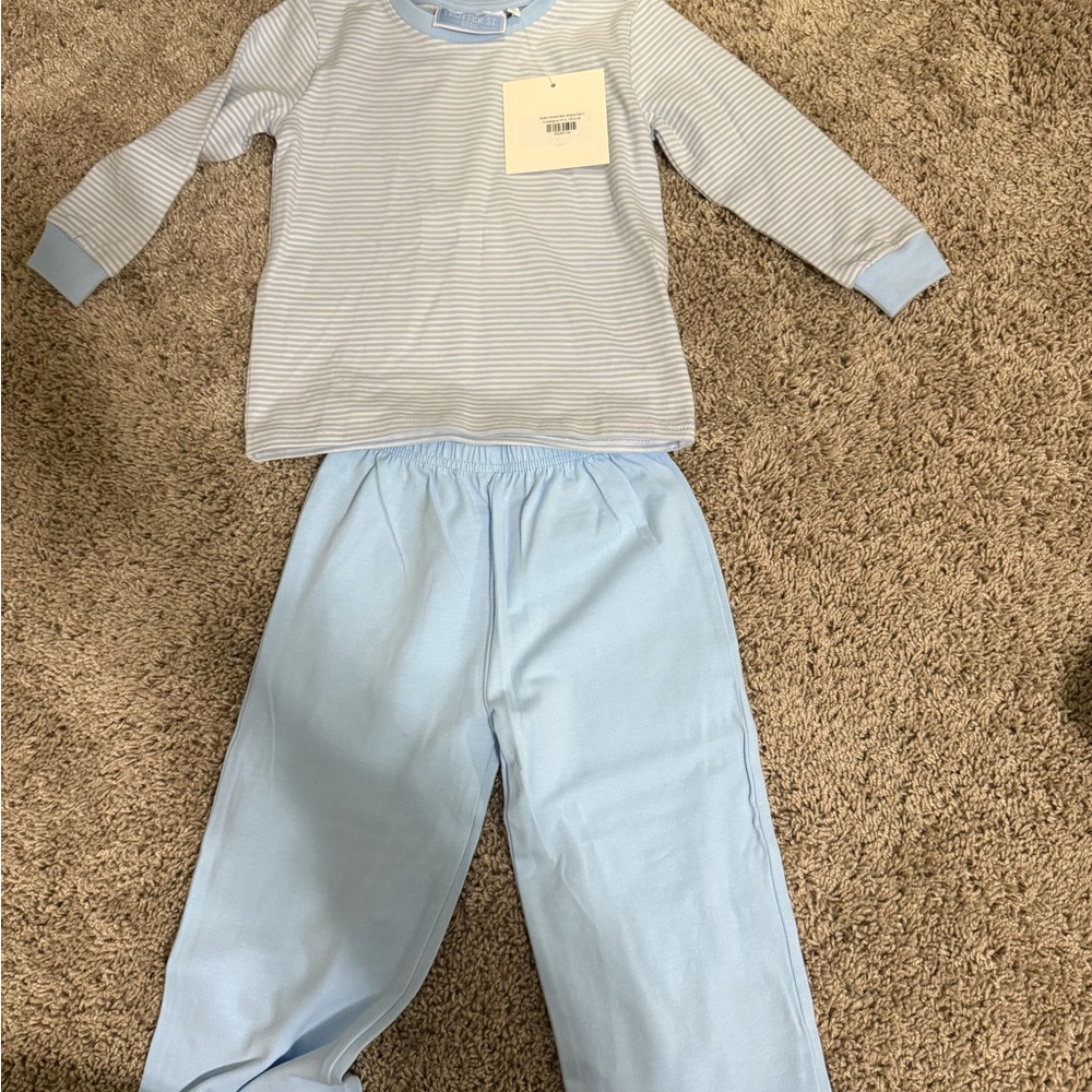 NWT Trotter Street blue stripped set- 2T